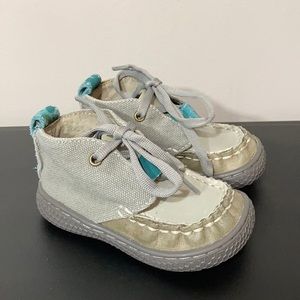 Livie & Luca Baby Boy Rover Ankle Boot Shoe size 4 Gray Teal